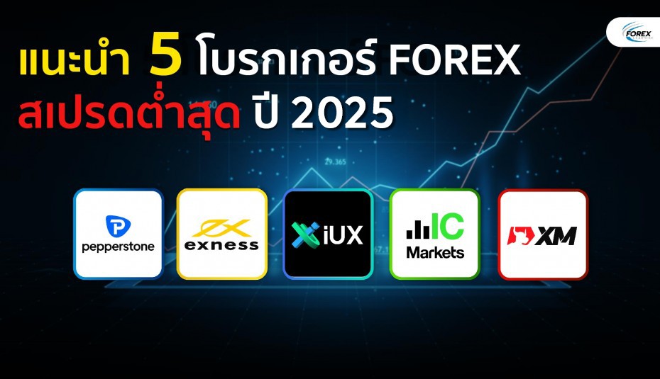 โบรกเกอร์ Forex สเปรดต่ำ 2025